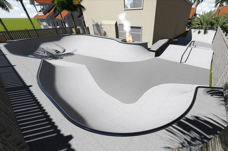 Cj Collins New Backyard 3d Visualization And Skatepark Design