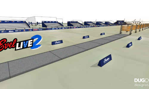 Evel Live 2 brand layout rendering