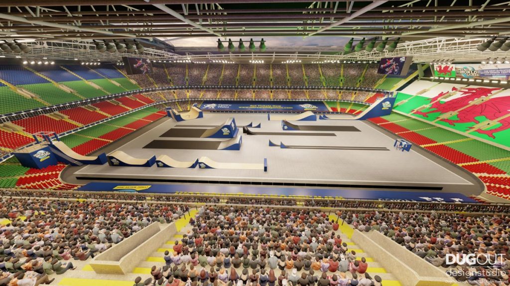 Nitro World Games 3D Rendering