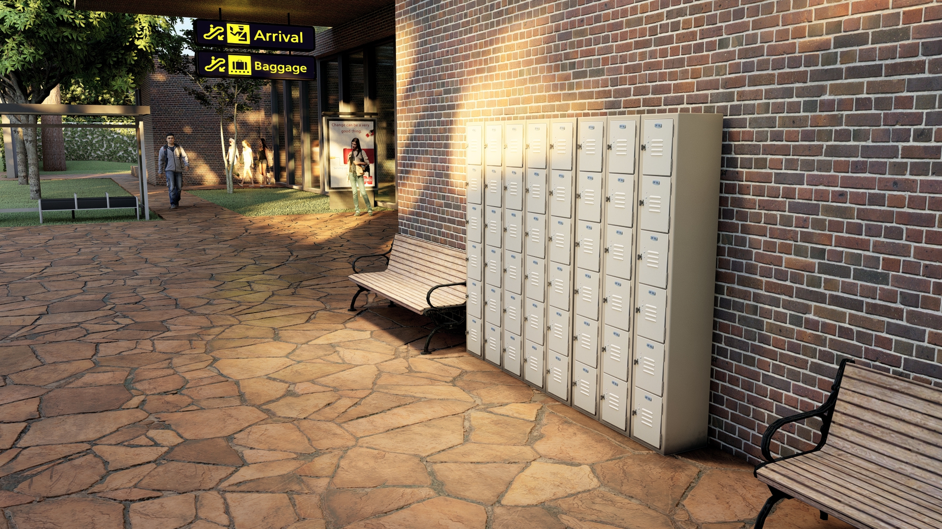 Rendering of Lockers